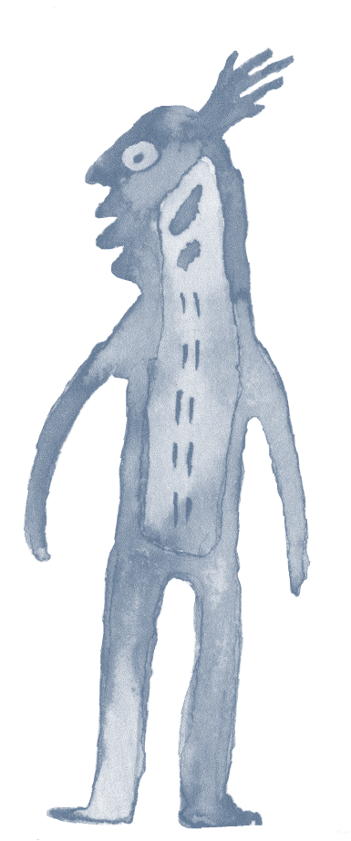 Giant from off the screen